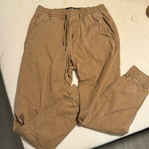 Hollister khaki joggers